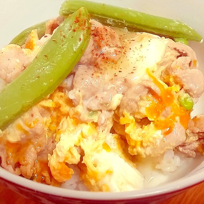 豚肉と卵で 簡単他人丼ぶり レシピ 作り方 By Yomogimotir 楽天レシピ